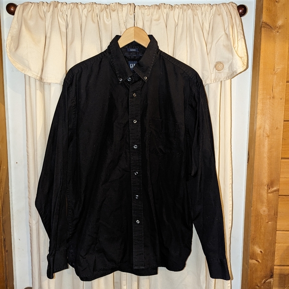 GAP Shirts Black Gap Dress Shirt Poshmark